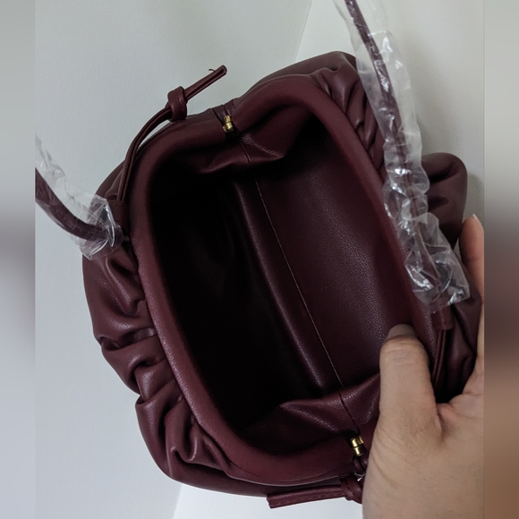 Lily & Bean burgundy leather clutch - Picture 7 of 7